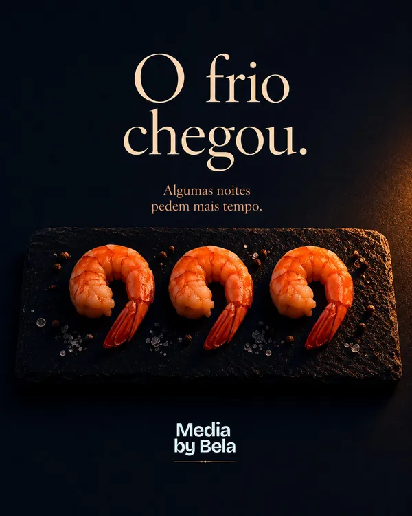 Post: O frio chegou. Algumas noites pedem mais tempo.