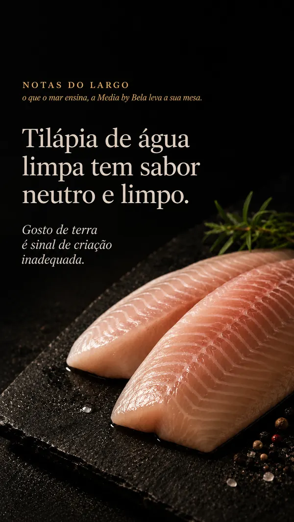Notas do Largo: tilápia de água limpa tem sabor neutro e limpo